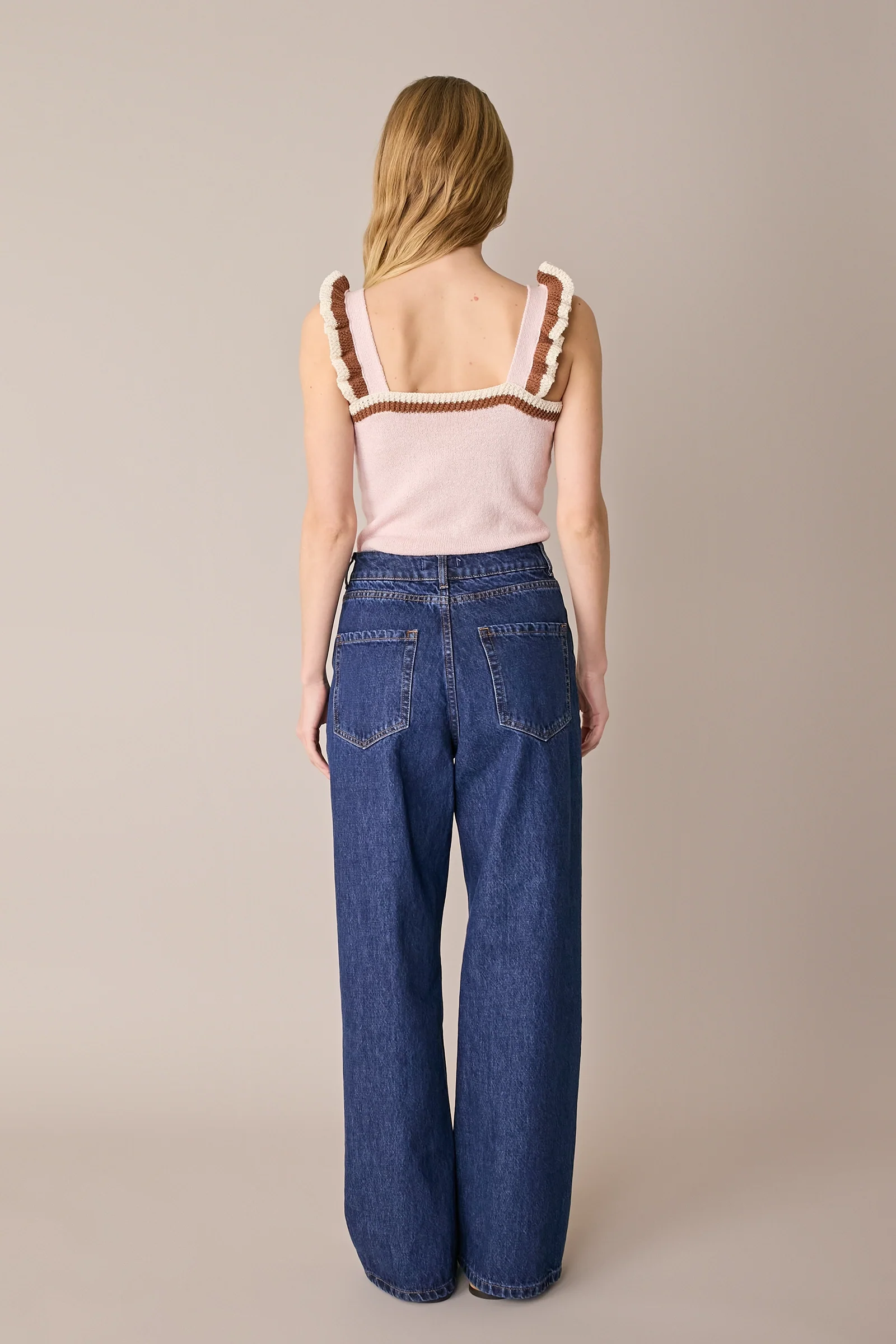 Top in maglia con volant - Image 10