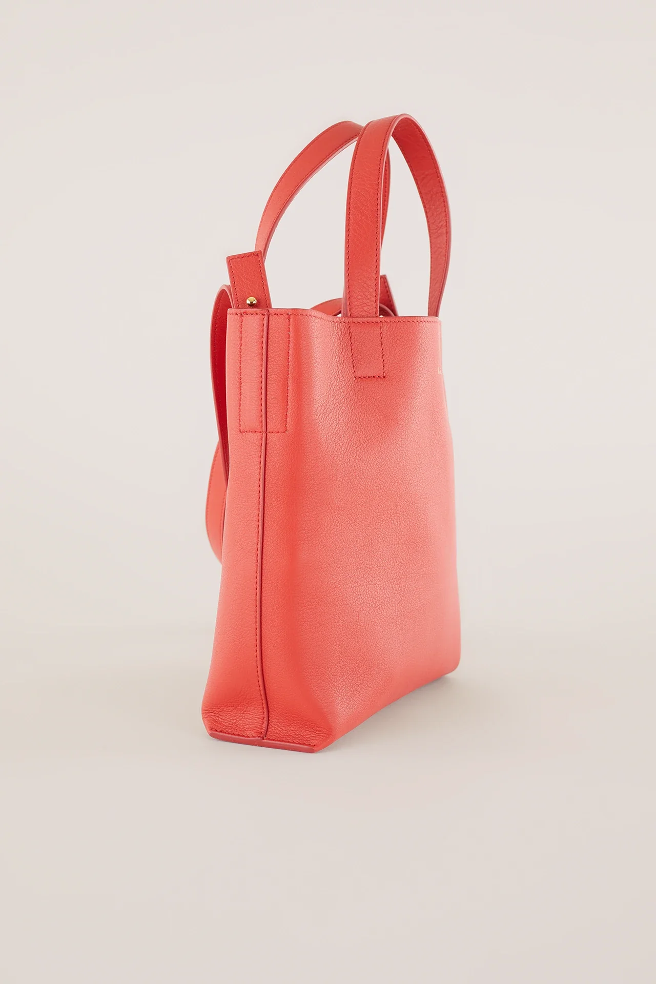 Tote bag in pelle con tracolla - Image 4