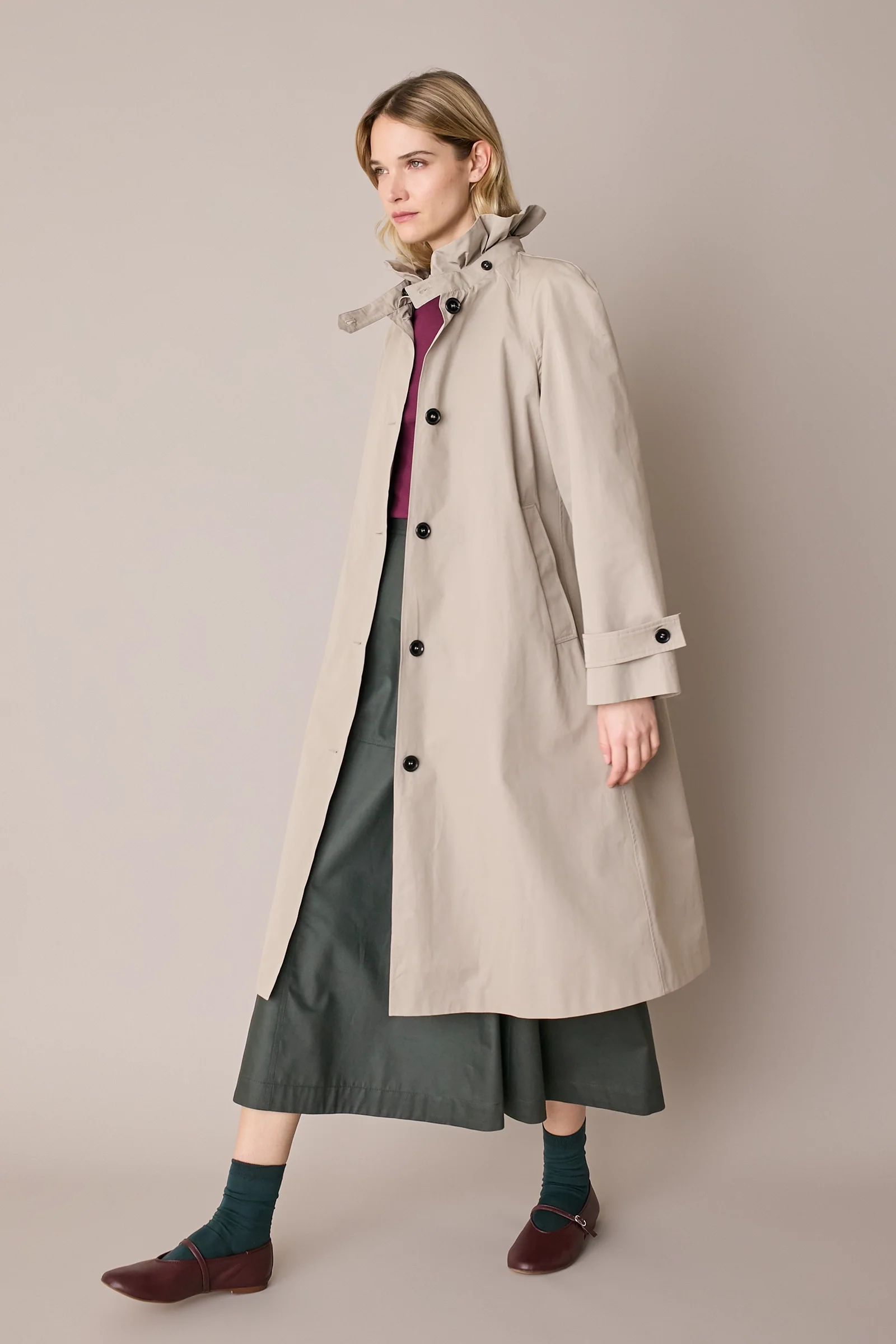 Trench con colletto volant - Image 11