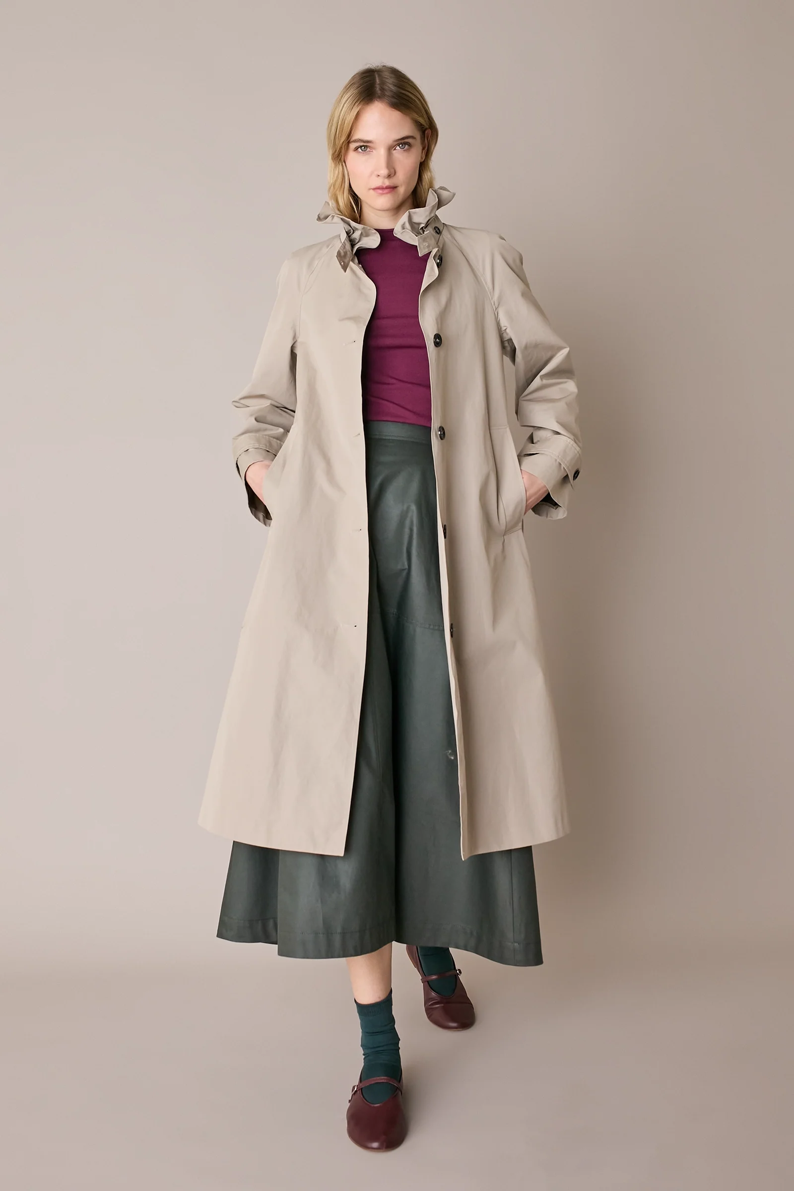 Trench con colletto volant - Image 13